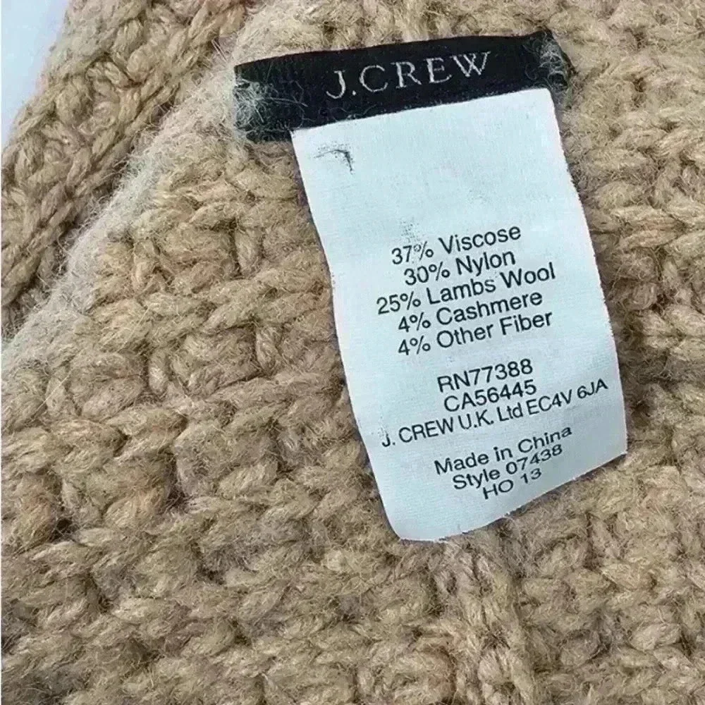 J. Crew Tan Textured Infinity scarf